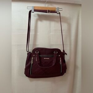 🔵 Rampage Purple with Gold Accents Shoulder Bag